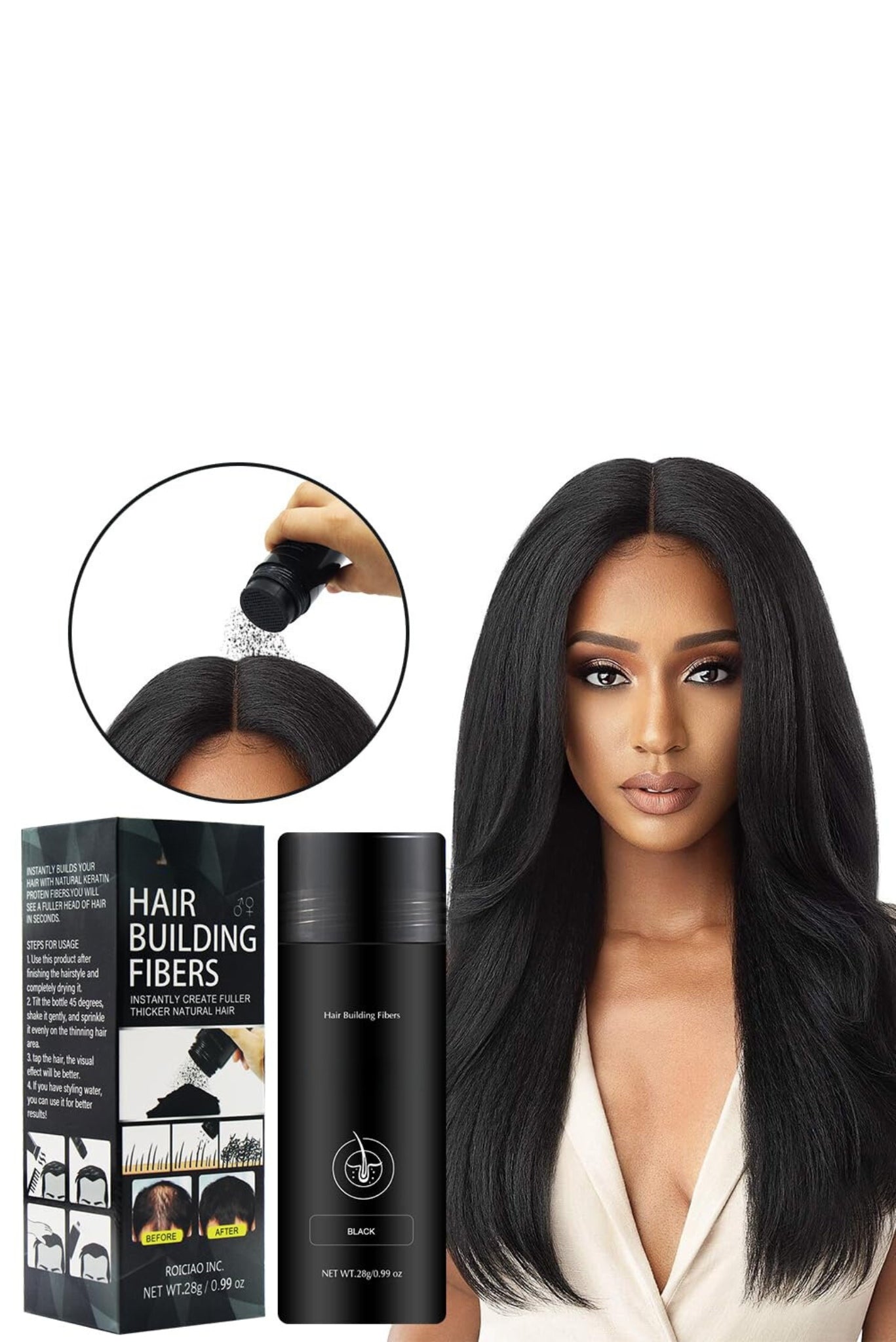 Fibra Gruesa para Cabello