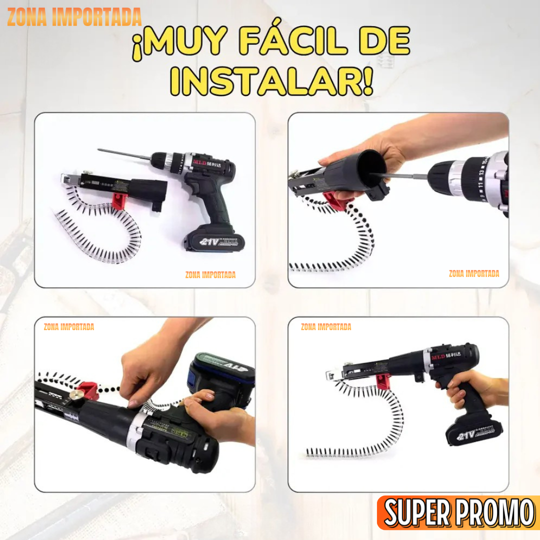 PISTOLA DE TORNILLOS PARA TALADRO CON CADENA