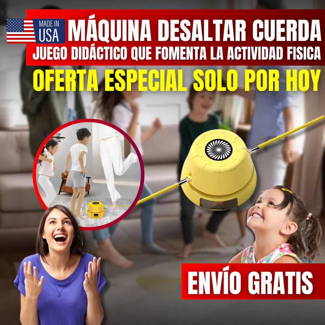 MÁQUINA INTELIGENTE PARA SALTAR CUERDA ¡PROMOCIÓN NAVIDEÑA!✨